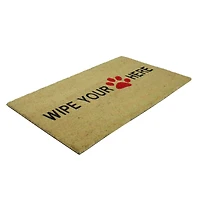 Paw Print Wipe Your Paw Here Doormat