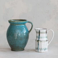 Hello Honey® 4qt. Blue Stoneware Jug