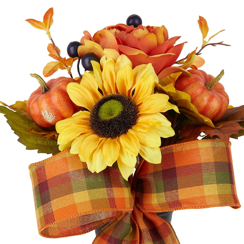 Orange & Yellow Sunflower Fall Remembrance Cone by Ashland