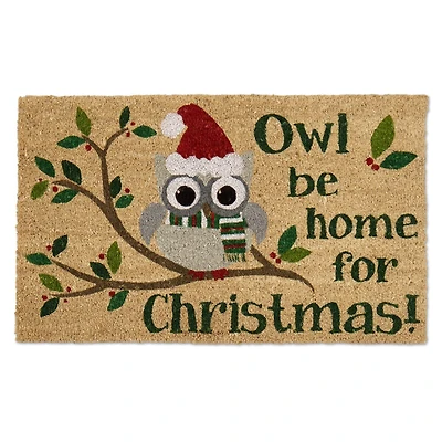 DII® Owl Be Home For Christmas Doormat