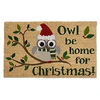 DII® Owl Be Home For Christmas Doormat