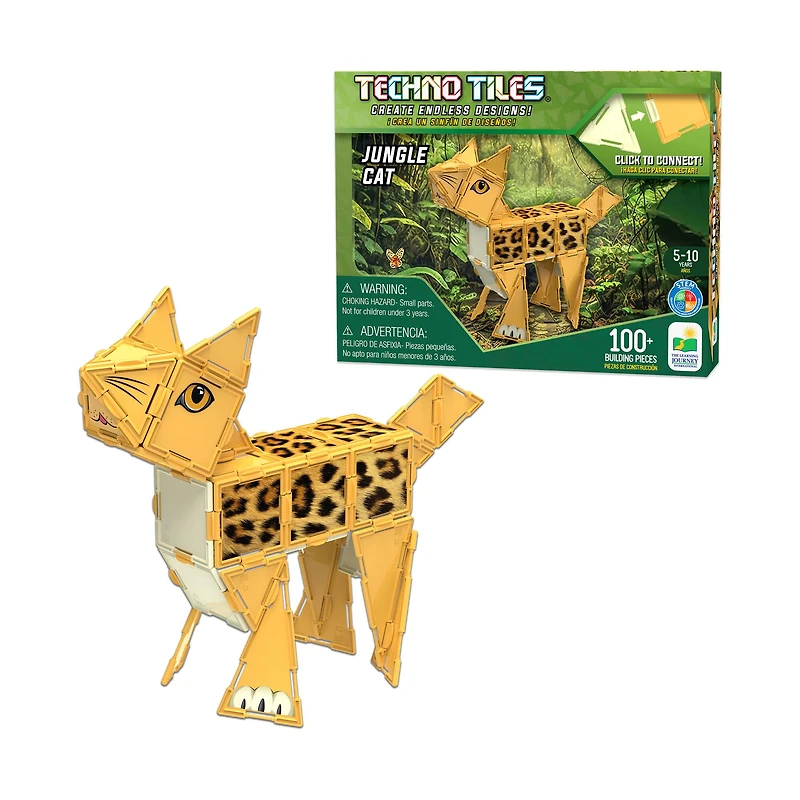 Techno Tiles - Jungle Cat: 100+ Pcs