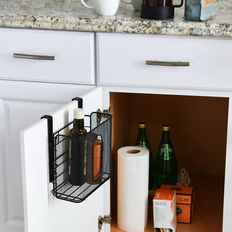 Household Essentials Over the Door Mesh Metal Basket