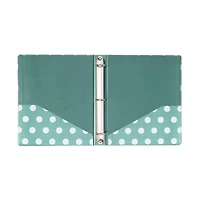 Textured Large Dots Three Ring Binder