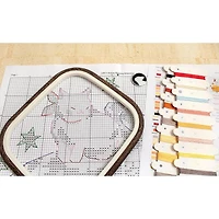 LetiStitch Eating Sleeping Stretching Counted Cross Stitch Kit