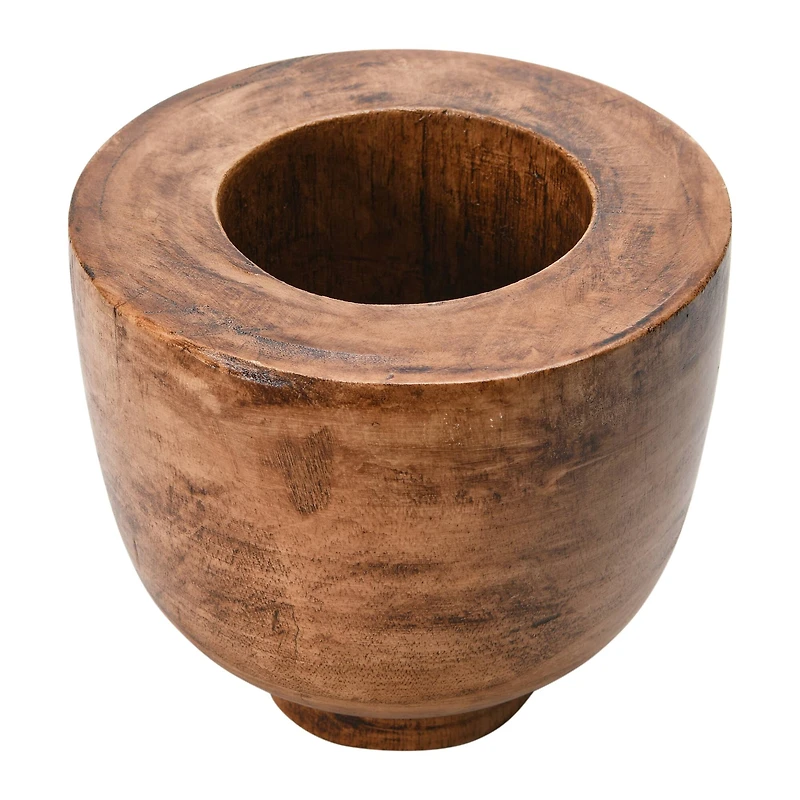 Hello Honey® 8" Brown Paulownia Wood Bowl
