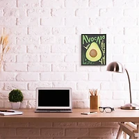 Stupell Industries Avocado Healthy Love Pop Wall Art in Black Frame