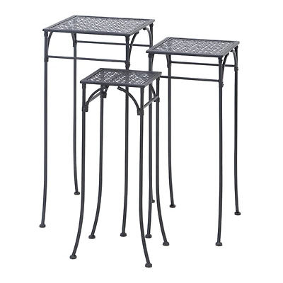 Black Metal Modern Plantstand Set