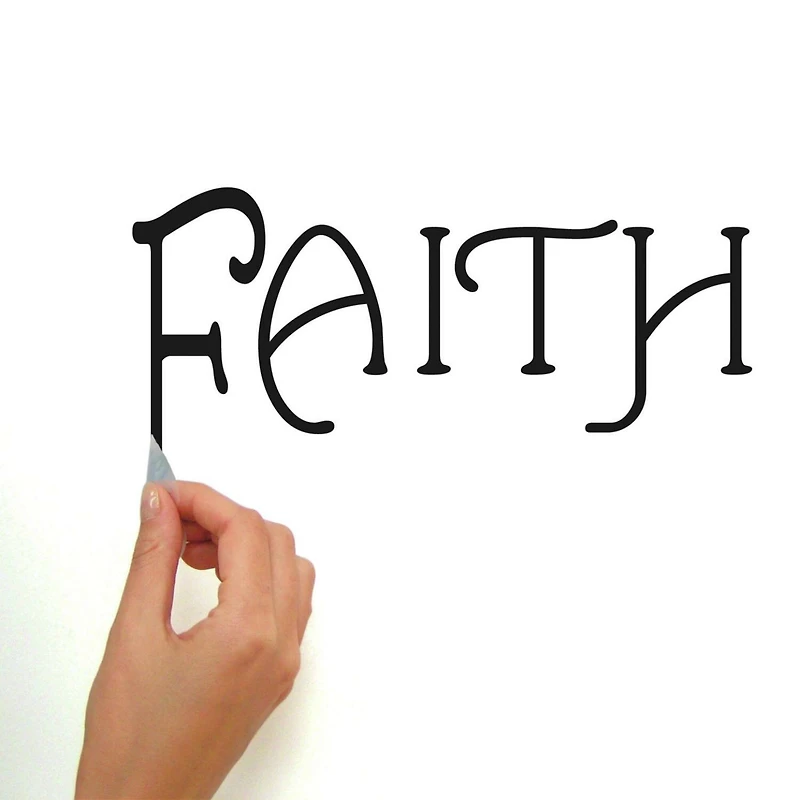 RoomMates Faith, Hope & Love Peel & Stick Quotable Wall Decal