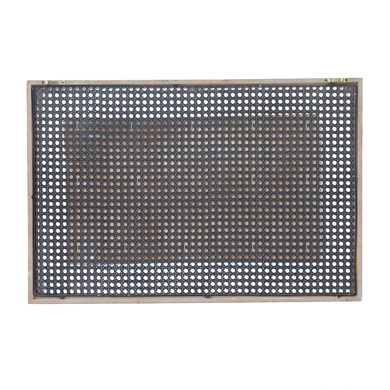 Set of 2 Brown Wood Farmhouse Wall Decor 24", 16"