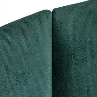 Hello Honey® NoSom 7ft. King Sized Emerald Green Upholstered Velvet Panel Arched Headboard