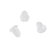 Bead Landing™ Plain Plastic Clear Earring Back