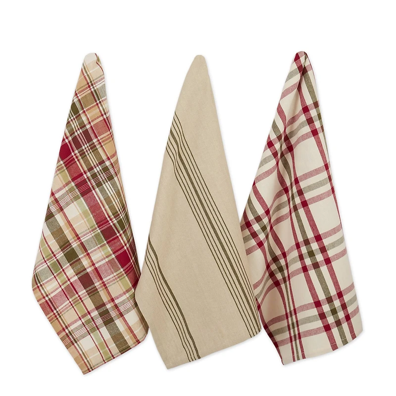 DII® Give Thanks Plaid Dishtowel Set