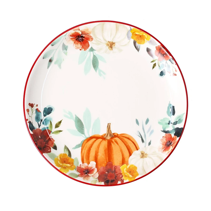 8.5" Pumpkin & Fall Florals Salad Plate by Ashland®