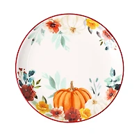 8.5" Pumpkin & Fall Florals Salad Plate by Ashland®