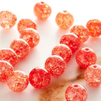 12 Packs: 19 ct. (228 total) Red Crackled Quartzite Round Beads, 10mm by Bead Landing™