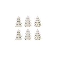 Hello Honey® 3" White Stoneware Trees Set