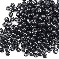 Black & Silver Mix Glass Seed Beads by Bead Landing®