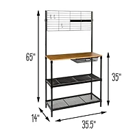 Honey Can Do Black Matte Work Station