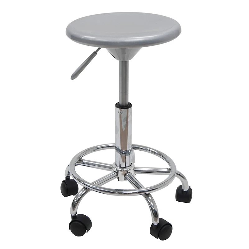 Studio Designs Silver & Chrome Studio Stool