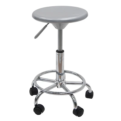 Studio Designs Silver & Chrome Studio Stool
