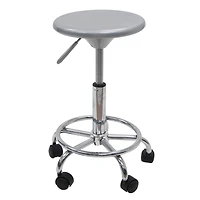 Studio Designs Silver & Chrome Studio Stool