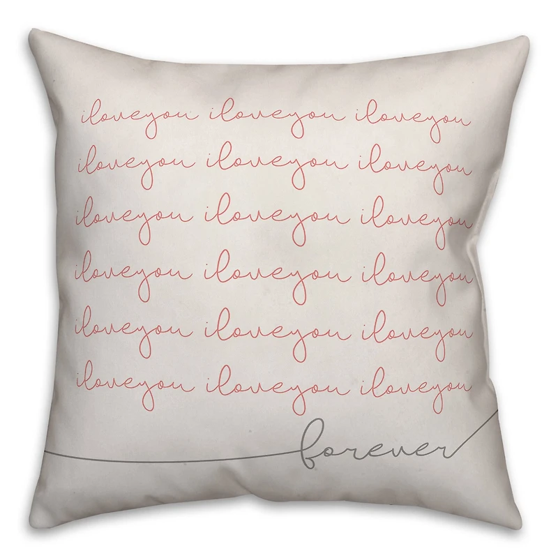 I Love You Forever Throw Pillow
