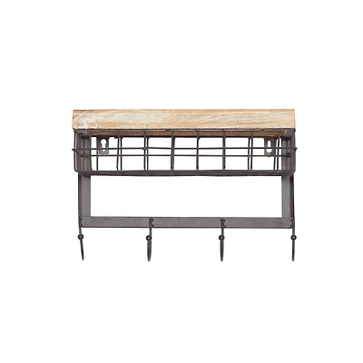 Brown Metal Farmhouse Wall Hook