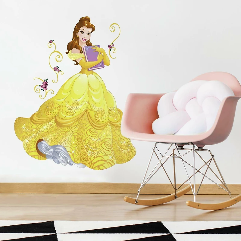 RoomMates Disney Princess Sparkling Belle Peel & Stick Giant Decals