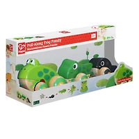Hape Pull-Along Frog Family Wooden Toddler Toy