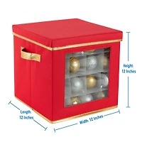 Simplify Small Ornament Storage Box with See-Through Window