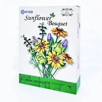Contixo BK04 Sunflower Bouquet Floral Collection Building Block Set