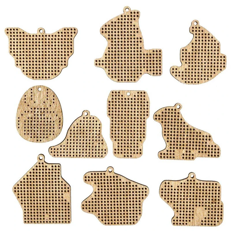 Wonderland Crafts Spooky Embroidery Wood Blanks Set