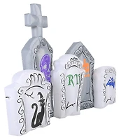 8ft. Occasions Inflatable Halloween Flashing Lights Tombstone Scene
