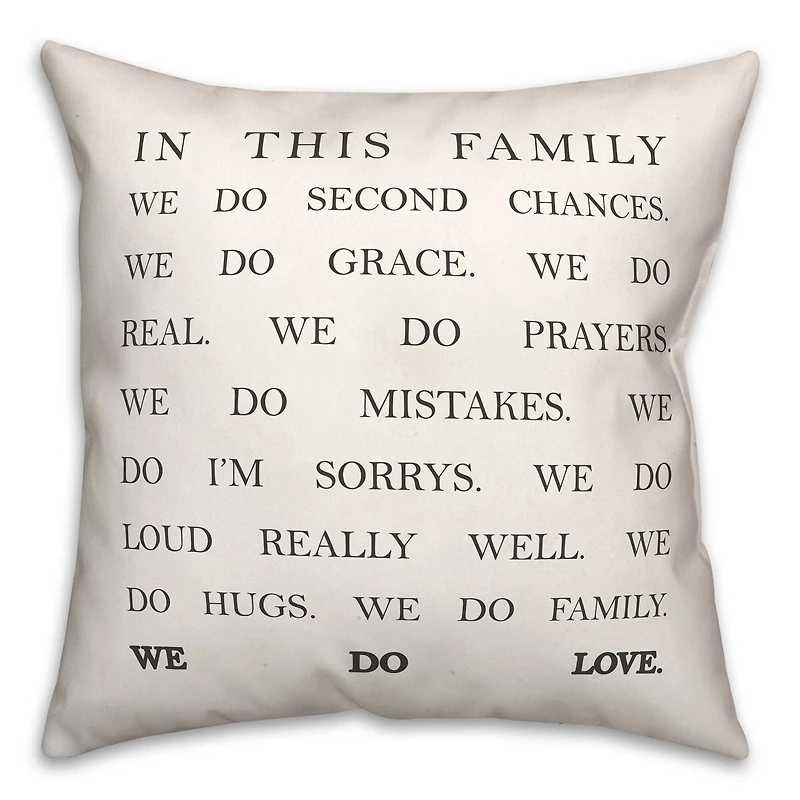 In This Family Indoor/Outdoor Throw Pillow