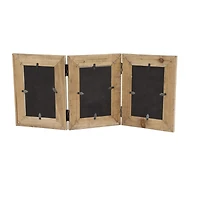 Natural Brown Wood 9" x 20" Folding Frame