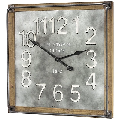 Old Town Clock 1862 Oversized Hanging Wall Clock 23"