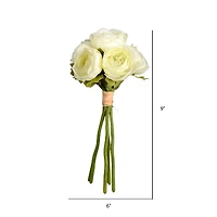 Mini White Artificial Ranunculus Bundle