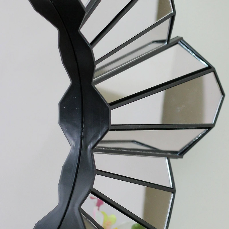 25" Sunburst Round Wall Mirror