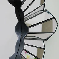 25" Sunburst Round Wall Mirror