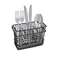 Kitchen Details Black Cutlery Basket
