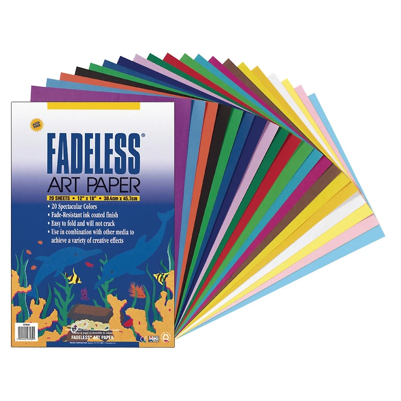 Pacon® Fadeless® 12" x 18" Assorted Art Paper