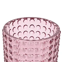 7" Pink Hobnail Glass Container by Ashland®