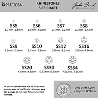 Preciosa MAXIMA SS12 Neon Flatback Czech Crystals