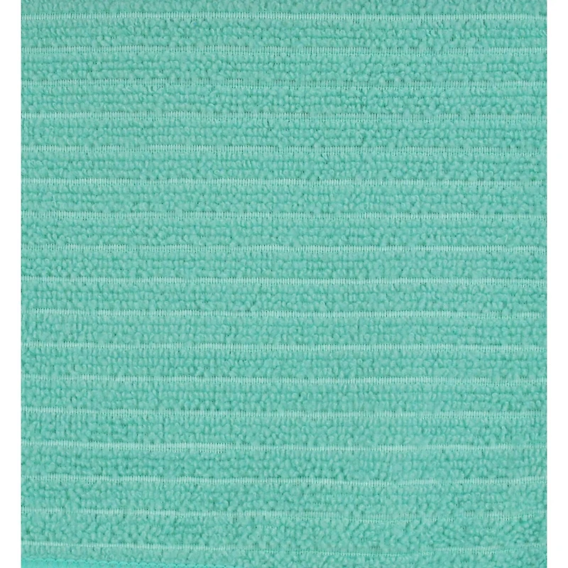 Aqua Chevron Microfiber Dishtowel, 4ct.