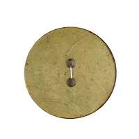 Organic Elements 2" Yellow Green Coconut Button