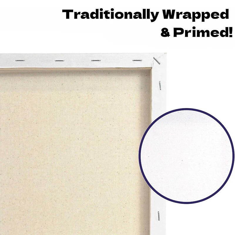 Artskills® 6 Pack 12" x 16" Stretched Primed Value Canvas