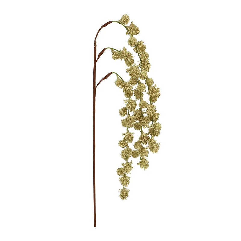 36" Cream Hanging Berry Stem by Ashland®