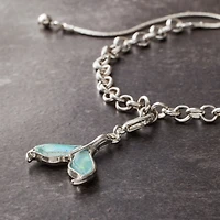 Charmalong™ Rhodium Mermaid Charm by Bead Landing™