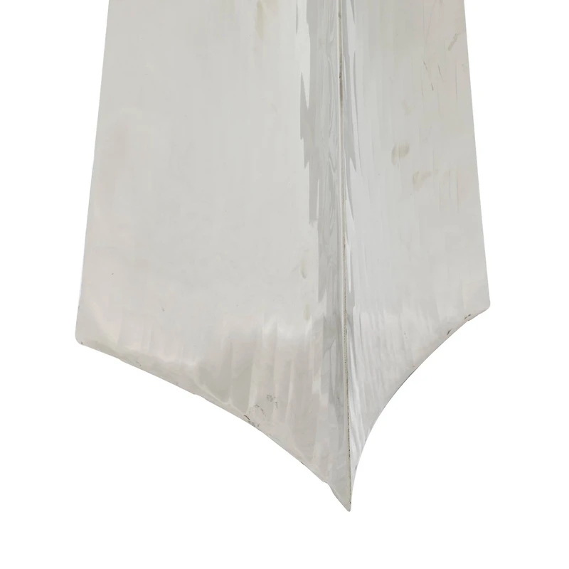 22" Silver Stainless Steel Industrial Vase